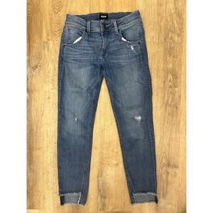 Hudson Cat Skinny Jeans Raw Step Hem Women's Size 27 Esse Wash‎ Mid Rise